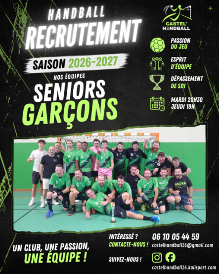 Recrutement Séniors G